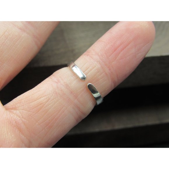 Size 2.25 Sterling Silver Double Celtic Knot Toe Band Ring Vintage Statement - Picture 4 of 8